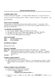 the basic resume format for an entry clerk