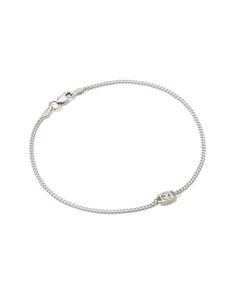 Make a bold addition to your bracelet stack with the Delaney Sterling Silver Curb Chain Bracelet in White Sapphire. Featuring a curb chain and a striking stone, this one is an edgy-yet-elegant wrist stacker you can wear all day, every day. Metal Sterling Silver Why Sterling Silver? Our Sterling Silver collection features elevated styles to wear time and time again. With a base of both pure silver and copper, Sterling Silver provides a precious yet affordable option that offers long-lasting wear Jewelry Silver Aesthetic, Silver Jewelry Stack, Silver Jewlery, Curb Chain Bracelet, Silver Collection, Stacked Jewelry, Demi Fine Jewelry, Shopping Spree, Christmas Wishlist