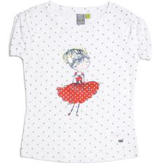 Petit Lem Girls Short-Sleeve T-Shirt With Fashion Girl Graphic Glitter Highlights And Satin Ribbon Add Additional Embellishment On The Girl Graphic Gathered Short Sleeves Color: White, Gold 100% Cotton Sizes 2t, 3t Machine Wash, Tumble Dry Low Polka Dot Cotton T-shirt With Short Sleeves, Cotton T-shirt With Polka Dot Pattern And Short Sleeves, Cute Spring Polka Dot Tops, Cute Polka Dot Top For Spring, Polka Dot Short Sleeve T-shirt For Spring, Spring Polka Dot Cotton Tops, Fitted Polka Dot Cute Tops, Cute Fitted Polka Dot Tops, Fitted Cute Polka Dot Tops