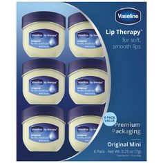 PRICES MAY VARY. MOISTURIZING LIP BALM: A mini jar of Vaseline Healing Jelly is what dry lips need to stay smooth, soft, and glossy. DERMATOLOGIST RECOMMENDED: The non-comedogenic, hypoallergenic formula is perfect for delicate, sensitive lips. TRIPLE-PURIFIED MINI VASELINE LIP THERAPY: Every mini flip-top jar contains pure petroleum jelly with a luxuriously smooth consistency. BEAUTIFUL SKIN IS HEALTHY SKIN: We want to give every body healthy skin. And when we say every body, we mean it. No mat Mini Vaseline, Vaseline Lip Balm, Vaseline Original, Vaseline Lip Therapy, Vaseline Lip, Lip Therapy, Feminine Health, Clear Lip Gloss, Petroleum Jelly