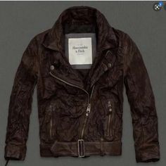 Abercrombie & Fitch Julia Leather Motorcycle Jacket (This Is Vintage A&F) Color: Brown Due To The Nature Of The Leather There May Be Lighter Variation’s Of Brown Throughout The Leather Jacket. Size: Large (Tagged As A Large) Runs Small. This Should Fit An Xs Or Small Or A Petite Frame. Pls Review Measurments. 3/4 Sleeves Run Small Through The Arms As Well. Slightly Cropped Length Real Leather Nwot No Trades No Cancellations. Sold As Is. Color May Vary On Phone Devices. Thank You :) Nike Air Max Tn, Pink Bodycon Dresses, Vegan Leather Jacket, Leather Trench Coat, On Phone, Purple Sweater, Genuine Leather Jackets, Leather Motorcycle Jacket, Leather Moto Jacket