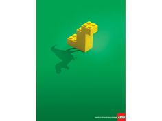 the lego book cover shows a yellow object on a green background