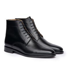 The Kingsman mens dress boots Australia in black leather Classic Goodyear Welted Office Boots, Classic Goodyear Welted Boots For Office, Business Chelsea Ankle Boots, Fitted Business Chelsea Ankle Boots, Fitted Chelsea Ankle Boots For Business, Fitted Ankle Chelsea Boots For Business, Modern Business Boots With Leather Lining, Elegant Moc Toe Chelsea Boots For Business, Elegant Moc Toe Chelsea Boots For Work