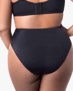 These plus-size briefs ensure maximum coverage without sacrificing style. Skirt Belt, Black Panels, Body Measurements, Jeans Pants, Briefs, Solid Black, Tulips, Jean Shorts, Shopping Outfit