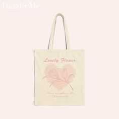 🌷 Cute cotton canvas tote bag with Tulip heart design. Perfect for everyday use combining functionality and style! MATERIAL Bag and handles are made from 100% cotton canvas that is highly durable and perfect for everyday use.  SIZE -bag: 15 x 16 inches (38,1 x 40,6 cm) -handles: 20 inches (50,8 cm) 🤍 If you want to see more cute and fashionable product like this check out my Etsy shop DazzlMeShop: https://dazzlmeshop.etsy.com Cute Cotton Bags For Spring, Cute Cotton Shoulder Bag For Spring, Spring Cotton Bags With Large Capacity, Spring Cotton Bag With Large Capacity, Large Capacity Cotton Bags For Spring, Spring Large Capacity Cotton Bag, Large Capacity Cotton Bag For Spring, Cute Canvas Shopping Bag For Spring, Cute Spring Canvas Bag For Shopping