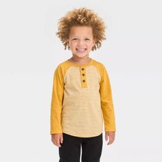 Toddler Boys' Long Sleeve Jersey T-shirt - Cat & Jack™ : Target Henley Tee, Shipt Shopper, Fabric Tape, Long Sleeve Jersey, Boys Long Sleeve, Pair Of Pants, Jersey T Shirt, Toddler Boys, Long Sleeve T Shirt