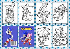 sonic the hedgehog coloring pages for kids to color and learn how to draw them