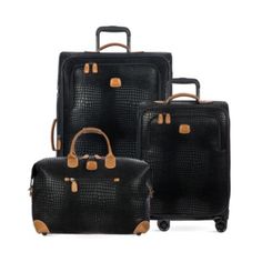 Bric's My Life Safari Luggage Collection | Bloomingdale's Safari Luggage, Luxury Luggage Sets, Japanese School Bag, Luxury Luggage, Cute Luggage, Stylish Luggage, Designer Luggage, Bridal Handbags, Womens Luggage