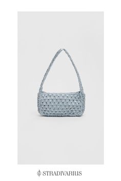 Available in several colours. Trendy Crochet Shoulder Bag With Braided Handles, Trendy Knitted Tote Shoulder Bag, Chic Knitted Shoulder Bag, Everyday Knitted Shoulder Bag, Trendy Woven Crochet Shoulder Bag, Chic Woven Crochet Shoulder Bag, Trendy Woven Crochet Top Handle Bag, Trendy Crochet Crossbody Bag With Braided Handles, Trendy Crochet Satchel With Braided Handles