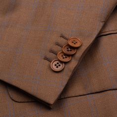 NEW Brown Herringbone Plaid 60% Wool - 40% Silk Four Button Closure , Full Canvassed Center Vented Fully Lined Non-Working Sleeve Buttonholes Flap Pockets Made In Italy US 38 / EU 48 Shoulder (seam to seam): 18.5" Jacket Length: 31.25" Sleeve Length (top of the shoulder seam to the edge of the vented side of the sleeve): 24.75" Chest (pit to pit): 42.5" Waist: 39" US 40 / EU 50 Shoulder (seam to seam): 19" Jacket Length: 31.5" Sleeve Length (top of the shoulder seam to the edge of the vented sid Classic Tweed Jacket With Double Button Closure, Classic Tweed Button-up Jacket With Double Button Closure, Classic Button-up Tweed Jacket With Double Button Closure, Timeless Double-breasted Buttoned Suit, Timeless Double-breasted Suit With Buttons, Fall Button-up Suits With Button Closure, Timeless Double-breasted Suit, Double Breasted Long Sleeve Business Suit, Single Breasted Button-up Suit For Fall