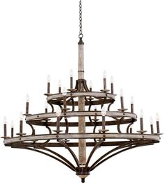 a large chandelier with many lights hanging from it