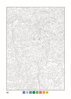 an adult coloring book with the title, color by numbers