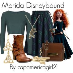 Merida Inspired Outfits Casual, Merida Inspired Outfits, Merida Disneybound, Modern Disney Outfits, Merida Outfit, Modern Merida, Merida Cosplay, Disney Princess Inspired Outfits, Disney Character Outfits