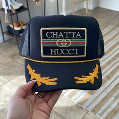 Chatta Hucci Trucker Hat Trucker Hat Bar, Hat Bar, Wide Brimmed Hats, Affordable Fashion, Chevy, Coffee Shop, Trucker Hat, Cafe, Bar