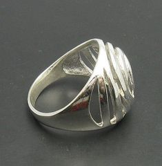 Stylish sterling silver ring 925/1000. Stamped 925.Approximate weight 5.3 grams. Top width 1.9 cm (0.76 inches). All our jewels are made from solid sterling silver 925/1000 and are carefully crafted by hand in our family workshop. We dispatch your orders in 5 working days, worldwide and the postage is $5. We ship registered priority mail. Please allow 5-7 working days for delivery in Europe and 10-15 working days outside Europe. For any questions - please do not hesitate to contact me! Sterling Silver Ring, Priority Mail, Bulgaria, Silver 925, Statement Rings, Silver Ring, Sterling Silver Rings, Rings For Men, Silver Rings