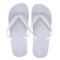 Women's Flip Flops — BagsInBulk.com White Non-slip Beach Slippers, White Open Toe Flip Flops For Pool, Adjustable Non-slip Flip Flops For Beach Season, White Non-slip Slippers For Vacation, Solid Lightweight Flip Flops For Vacation, White Flip Flops For Beach Season, Lightweight Solid Color Flip Flops For Vacation, White Comfortable Slippers For Beach Season, Comfortable White Slippers For Beach Season