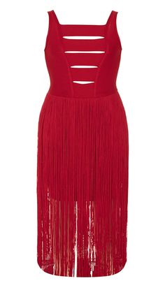 PLUS CUTOUT TASSEL MIDI DRESS IN RED Satin Corset Dress, Plunge Mini Dress, Cutout Design, Plus Dresses, Ruched Dress, Printed Mini Dress, Product Images, Bold Fashion, Playful Design