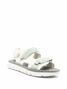 Camper Oruga touch-strap Sandals - Farfetch White Slingback Sandals With Arch Support For Summer, White Footbed Sandals With Ortholite Insole For Summer, White Ortholite Footbed Sandals For Summer, White Open Toe Slingback Sandals With Textured Footbed, Casual Sandals With Perforations In Synthetic Material, White Open Toe Footbed Sandals With Ortholite Insole, Casual Synthetic Sandals With Perforations, White Open Toe Sport Sandals With Textured Footbed, Green Open Toe Sandals With Textured Footbed