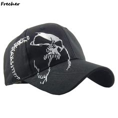 Adjustable Snapback Baseball Cap With Skull Print, Casual Skull Print Snapback Baseball Cap, Casual Snapback Baseball Cap With Skull Print, Adjustable Black Baseball Cap With Skull Print, Black Skull Print Hat, Adjustable Black Skull Hat, Black Snapback Hat With Skull Print, Black Skull Baseball Cap For Streetwear, Black Skull Print Hat For Streetwear