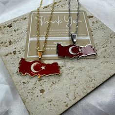 Elevate Your Style with ReluumJewellery's Country Map Pendant Necklaces: Celebrate the rich history and cultural tapestry of Turkey with our Turkey Map Pendant. Meticulously crafted, this necklace elegantly outlines the contours of this transcontinental nation, capturing the essence of its diverse landscapes. Whether worn as a symbol of connection to Turkish heritage or a chic accessory, the Turkey Map Pendant is a stylish celebration of this country's unique charm.  🌍 Embrace the world in styl Traditional Gold Jewelry For Commemoration, Traditional Gold Jewelry Souvenir, Traditional Gold Souvenir Jewelry, Traditional Gold Jewelry As Souvenir, Traditional Gold Jewelry For Souvenir, Flag Of Turkey, Turkey Map, Culture Jewelry, Turkey Flag