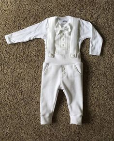 Baby Boy Blessing Outfit Blessing Outfit Christening Outfit | Etsy White Long Sleeve Sets For First Birthday, White Long Sleeve Set For First Birthday, Baby Boy Blessing Outfit, Kids Clothes Diy, Baptism Outfit, Suit White, White Tuxedo, Christening Outfit