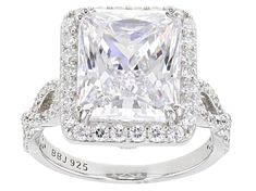 Bella Luce® 13.31ctw White Diamond Simulants Rhodium Over Silver Ring. Measures Approximately 0.84"L x 0.58"W, 0.06"W Shank, Not sizable. The Diamond Equivalent Weight is 6.71ctw Radiant Cut Cubic Zirconia Halo Ring For Formal Occasions, Formal Radiant Cut Halo Ring In Cubic Zirconia, Formal Radiant Cut Cubic Zirconia Halo Ring, Silver Halo Ring With Cushion Diamond Cut, Wedding Jewelry With Square Cut Halo Setting, Cushion Cut Halo Ring With Vvs Clarity Cubic Zirconia, Silver Halo Ring With Diamond Accents And Cushion Cut, Silver Cushion Cut Halo Ring With Diamond Accents, Square Cut Jewelry With Diamond Accents For Wedding