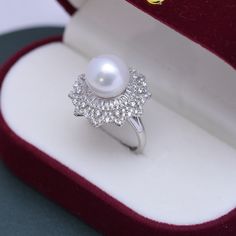 Get dressed up with our 10-11mm Freshwater Pearl & Round Cubic Zirconia. It has the perfect combination of elegance and style. The freshwater pearl creates a timeless look that makes this piece an ideal choice for any outfit. The round cut Cubic Zirconia add just the right amount of sparkle and shine to the overall design. This ring is perfect for special occasions or everyday wear, so you can show off your glamourous side no matter where you go. 10-11mm Freshwater Pearl Earrings This popular ea Pearl Jewelry Ring, Popular Earrings, Pearl Rings, Freshwater Pearl Earrings, Purple Pearl, Freshwater Pearls Earrings, Sparkle And Shine, Pearl Types, Cz Ring