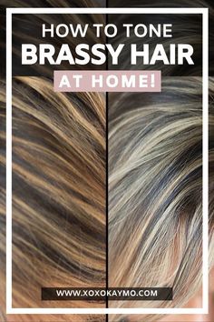 How To Take The Brassiness Out Of Hair, Brassy Hair To Ash Blonde, How To Tone Golden Blonde Hair, Hair Color For Brassy Hair, Brassy Blonde To Cool Blonde, Toner For Balayage Hair, Fixing Yellow Blonde Hair, From Brassy To Ashy Blonde, Diy Hair Toner Blonde