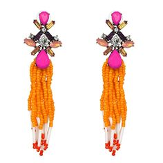 Look Amazingggg In These Summery Beaded Orange And Hot Pink Tassel Drop Earrings!!!! 4.5 Inches Long Nwot Pink Dangling Bead Earrings For Party, Pink Beaded Earrings With Dangling Beads For Party, Pink Beaded Fringe Earrings For Party, Pink Tassel Earrings For Summer Party, Trendy Tassel Earrings With Dangling Beads For Party, Trendy Beaded Tassel Earrings For Party, Trendy Party Tassel Earrings With Dangling Beads, Summer Party Pink Tassel Earrings, Orange Dangling Beads Earrings For Party