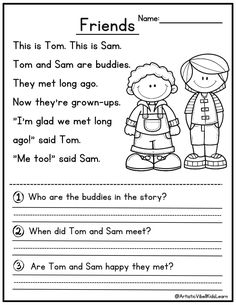 the worksheet for students to learn how to read and write their own words