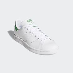 Women's Stan Smith Cloud White and Green Shoes | adidas US Casual Adidas Logo Custom Lace-up Sneakers, Casual Low-top Custom Sneakers With Adidas Logo, Casual Low-top Custom Sneakers With Three Stripes, Classic Low-top Adidas Logo Sneakers, Classic Low-top Adidas Skate Shoes, Classic Adidas Low-top Sneakers, Adidas Classic Low-top Custom Sneakers, Classic Adidas Custom Low-top Sneakers, Classic Adidas Skate Shoes With Cushioned Footbed