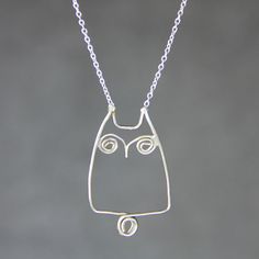 Sterling silver chubby owl pandant necklace Free by AnniDesignsllc Handmade Silver Charm Necklace For Birthday Gift, Handmade Unique Sterling Silver Charm Necklaces, Handmade Cute Sterling Silver Charm Necklaces, Cute Handmade Sterling Silver Necklaces, Handmade Cute Silver Necklace, Cute Handmade Silver Necklace, Cute Handmade Silver Jewelry, Handmade Silver Charm Necklace For Her, Handmade Sterling Silver Charm Necklace As Gift For Her