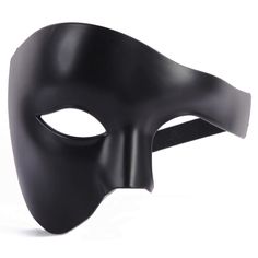 PRICES MAY VARY. Phantom Mask for men Black Half Face One-eyed Half Masks, Phantom Mask, Mask For Men, Half Mask, Half Face Mask, Half Face, Black Mask, Masquerade Mask, Shoes Jewelry