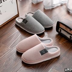 Fisdy - Anti-Slip Half Cotton Winter Home Slippers with Non-Slip Sole Cotton Slippers, Half Shoes, Fur Shoes, Soft Slippers, Home Slippers, Faux Fur Slippers, Warm Shoes, Warm Slippers, Fur Slippers