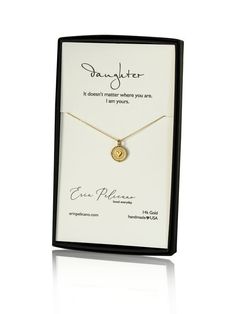 Daughter Necklace Dear Daughter. This option you are selecting your favorite necklace to pair with the Daughter carded box. Necklace Photos showcase selections. With its fine feminine details carefully crafted in bright Sterling Silver or rich 14k Gold, each necklace option features delicately beaded edges and timeless designs. Easy to wear and much loved gifts, she's ready to become a new favorite everyday treasure. Proudly made in the USA. Looking for a unique combination of Jewelry and Packag Elegant Necklace For Anniversary Gift, Mother's Day Necklace With Gift Box, Elegant Birthstone Necklace For Anniversary Or Mother's Day, Elegant Birthstone Necklace For Mother's Day Anniversary Gift, Elegant Valentine's Day Necklace With Gift Box, Elegant Valentine's Day Necklace In Gift Box, Elegant Necklace With Gift Box For Gift, Gold Necklace With Gift Box For Anniversary, Gold Jewelry Birthday Gift With Gift Box