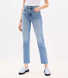 756733 Petite Pants, Petite Jeans, Slim Jeans, Jeans Pants, Effortless Style, High Rise, Loft, Pants, Closet