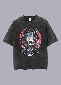 Embrace retro vibes with our unmissable Itachi graphic tee. Dive deep into a narrative that harmoniously weaves the timelessness of vintage aesthetics with the allure of Japanese culture. Introducing our new vintage anime shirt – a testament to the intricate marriage of urban sophistication with the nostalgia of bygone eras. Each Itachi Uchiha shirt radiates a washed-out effect, reminiscent of the retro vibes that once graced the streets of Harajuku. The designs intricately capture Itachi, a figure that stands as an icon in the Naruto universe. The deliberate torn effect on the edges amplifies the vintage persona and beckons to a tale of resilience and timeless appeal. Wearing this Itachi vintage tee is more than just a fashion statement; it expresses admiration for manga, anime, and the d Naruto Designs, Techwear Shirt, Naruto Universe, Naruto Shirts, Apocalyptic Clothing, Techwear Pants, Techwear Outfits, Anime Streetwear, Urban Sophistication