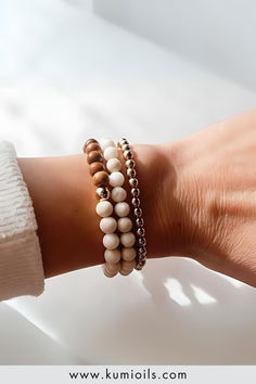 Transform your day with our Inspiration Diffuser Bracelet Stack! Each bracelet is carefully crafted with soothing stones and essential oil diffusing beads to help you stay centered and motivated. Perfect for mindfulness and stylishly curated to elevate any outfit effortlessly. Discover your inner peace and embrace inspiration with every breath. Everyday Moonstone Bracelets With Gemstone Beads, Everyday Moonstone Gemstone Beads Bracelets, Moonstone Beaded Bracelets With Natural Stones, Holistic Round Beads Bracelet For Everyday, Holistic Everyday Bracelet With Round Beads, White Stackable Beaded Bracelets For Healing, Everyday Moonstone Bracelets, White Moonstone Bracelets For Everyday, Everyday Round Moonstone Bracelets