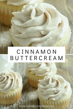 cupcakes with cinnamon icing Cinnamon Buttercream, Cinnamon Icing, Holiday Cake, Cake Frosting Recipe, Cinnamon Cake, Homemade Frosting, Buttercream Frosting Recipe, Homemade Cake