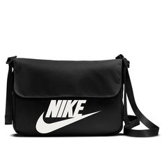 Nike-Futura Crossbody Bag The Futura crossbody bag from Nike features a sleek, sporty design that keeps you organized thanks to the multiple pockets. The premium shoulder strap offers adjustability for custom carrying comfort. Nike Sling Bag, Nike Sportswear Women, Black Sportswear, Orange Backpacks, Nike Outlet, Pink Crossbody Bag, Nike Sports, Black Crossbody, Pocket Bag