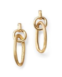 Marco Bicego 18K Yellow Gold Jaipur Double Link Drop Earrings Tiffany Hardware Earrings Gold, Botegga Venetta Drop Earrings, Marco Bicego, Earrings In Gold, Dress Jewelry, Gold Drop Earrings, Online Earrings, Unique Earrings, Jaipur