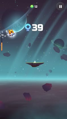 an image of a game with space and planets in the background