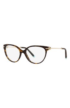 These cat-eye frames add a smart, sophisticated look to your reading game. They are fitted with demo lenses so you can customize your look with ease. 53mm lens width; 17mm bridge width; 140mm temple length Fitted with nonoptical demo lenses Prescription-compatible Acetate Made in Italy Tiffany And Co Glasses, Reading Games, Eye Frames, Optical Glasses, Cat Eye Frames, Tiffany And Co, Reading Glasses, Tiffany & Co., Havana