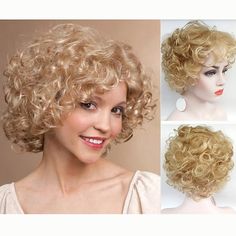 Category:Synthetic Wig; Gender:Women's; Wig Type:Carnival Wig,Halloween Wig; Style:Curly; Cosplay Works:Roaring 20s; Color Shade:Blonde; Hair Material:Synthetic Hair; Texture:Curly; Length:Short; Net Weight:0.15; Listing Date:12/25/2015; Base Categories:Personal Care,Synthetic Wigs,Hair Extensions  Wigs,Health  Beauty Curly Wig Short, Blonde Christmas, 12 Inch Hair, Petite Blonde, Party Wigs, Wig Curly, Halloween Wigs, Short Curly Wigs, Wig Short