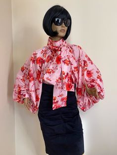 "This is a very stylish Womens silk blouse. It is comfortable and cozy. Made for a free flowing fit. Great for all year around and for any special occasion or casual day can be dressed up or dressed down. SIZE CHART SIZE S - US 6, UK 8, EU 36 bust: bust around 34.5\"/90cm Waist: waist around 27.5\"/70cm Hips: hips around 34.5\"/90cm SIZE M - US 8, UK 10, EU 38 bust: bust around 37.5\"/95cm Waist: waist around 29.5\"/75cm Hips: hips around 37.5\"/95cm SIZE L - US 10, UK 12, EU 40 bust: bust aroun Victorian Collar, Satin Bluse, Silk Bow, Bow Blouse, Free Flowing, Satin Blouse, Blouse Shirt, Collar Blouse, Dressed Down