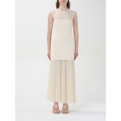 Spring/Summer 2024 Proenza Schouler Dress Woman Ecru Size Type: Us Sku: Gig-R2413010 ~ 103 Welcome To The Official Luosophy Poshmark Closet! Luosophy Is A Luxury Brand Reselling Company Founded In San Diego, Ca From 2016. All Our Products Are Imported From Italy And Sold In The Usa. We Do Our Best To Provide High Fashion, Luxury Items At Affordable Prices. We Guarantee All Our Products Are 100% Authentic. Shop With Us And You Will Forget About Shopping At Department Or Brand Name Stores. Our Pri Beige A-line Sleeveless Dress For Evening, Elegant Sleeveless Summer Dress With Pleated Bodice, Sleeveless Silk Dress With Pleated Back, Elegant Neutral A-line Midi Dress, Spring Silk Midi Dress With Pleated Back, Elegant Sheer A-line Midi Dress, Off White Sleeveless Evening Midi Dress, Off White Sleeveless Midi Dress For Evening, Cream A-line Daywear Dress