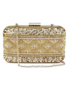 Gold Lined Clutch Bag By The Purple Sack now available at Trendroots Gold Embroidered Rectangular Evening Bag, Rectangular Embroidered Clutch For Events, Embroidered Rectangular Clutch For Party, Formal Rectangular Embroidered Pouch, Formal Embroidered Rectangular Pouch, Embroidered Rectangular Formal Clutch, Formal Embroidered Rectangular Shoulder Bag, Formal Embroidered Rectangular Clutch, Formal Rectangular Embroidered Clutch