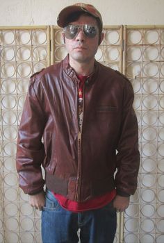 Vintage Leather Cafe Racer Unisex Jacket Size Med Cordovan Leather Jacket Med Ladies Dress Hats, Mens Leather Coats, Classic Leather Jacket, Cafe Racer Jacket, Racer Jacket, Vintage Clothing Men, Unisex Jacket, Classic Leather, Style Classic