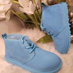 Ugg Mens Neumel Freshwater Blue Suede Lace-Up Chukka Boot Sizes 11 12 Color:Blue Brand New Without Box Ugg Neumel, Shoes Ugg, Chukka Boot, Mens Uggs, Suede Lace, Blue Suede, Rain And Snow Boots, Ugg Shoes, Chukka Boots