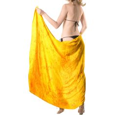 Step into summer with style and versatility with the LA LEELA Women's Tie Dye Sarong. This chic beach cover-up is a must-have accessory for your swimwear ensemble, offering a burst of vibrant yellow and an eye-catching tie-dye design that promises to turn heads.

- **Size:** One size fits most; versatile fit for all body types
- **Material:** Lightweight and easy-to-care fabric
- **Color:** Vibrant yellow with tie-dye pattern
- **Gender:** Female
- **Features:** Maxi length, self-tie closure, re Yellow Beachy Cover-up For Vacation, Triangle Top Cover-up For Swimming Beachwear, Triangle Top Beachwear Cover-up For Swimming, Yellow Beach Dress For Poolside Summer, Beachwear Sarong With Triangle Top For Vacation, Triangle Top Cover-up For Summer Swimming, Beachwear Sarong With Triangle Top For Beach Season, Summer Triangle Top Sarong For Beach Party, Summer Sarong For Swimming